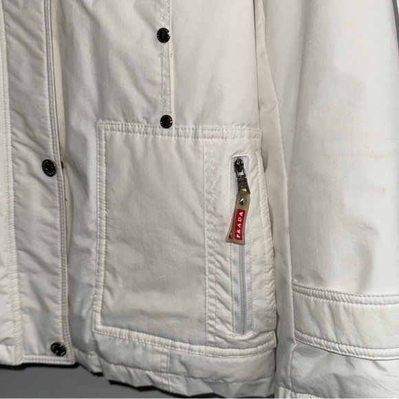 PRADA Women's White Hooded Jacket - Picture 4 of 10